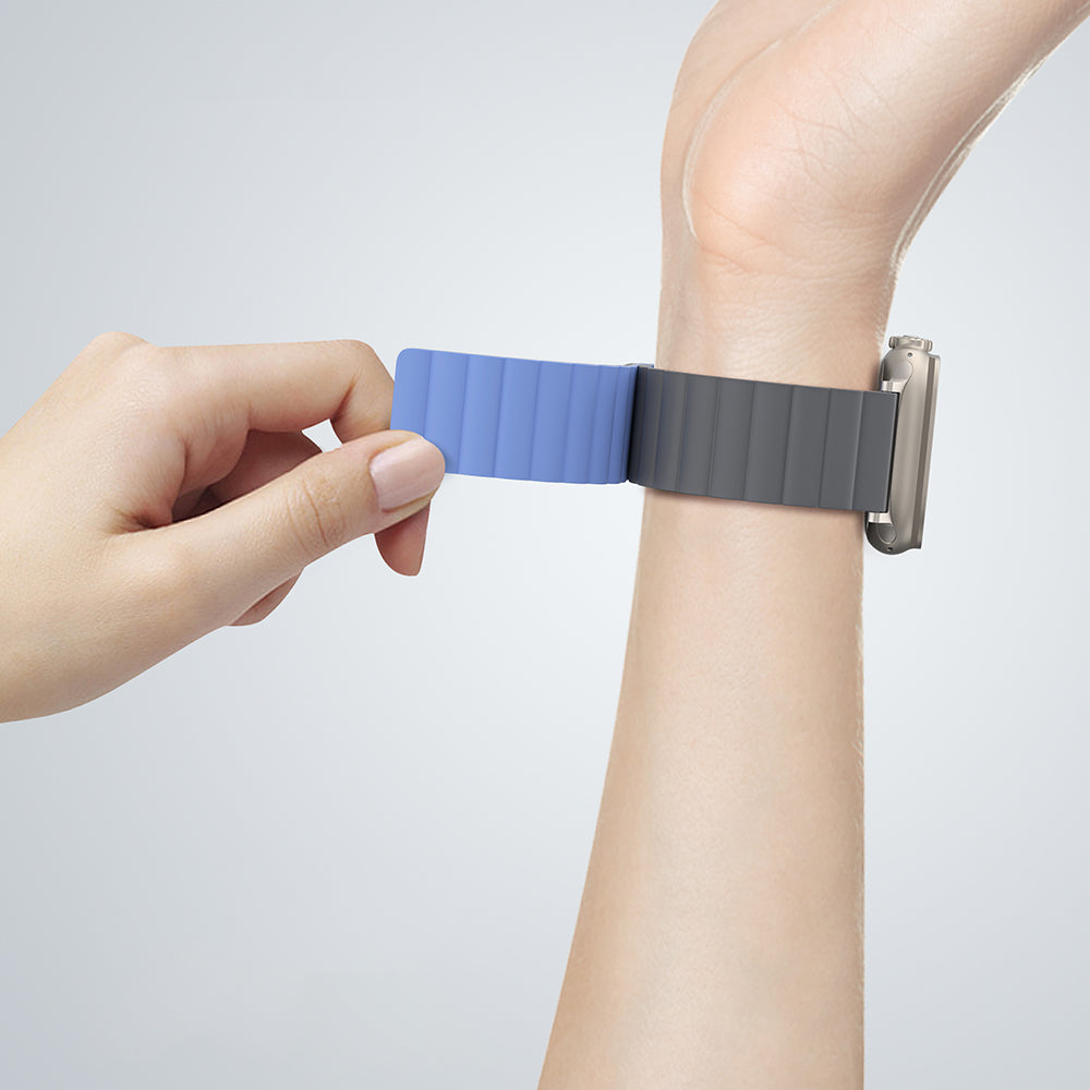 Amazingthing Smoothie Mag Apple Watch 45mm Magnetik Tak Çıkar Silikon Strap Kayış - 18 Amazingthing Smoothie Mag Apple Watch 45mm Magnetik Tak Çıkar Silikon Strap Kayış - 18